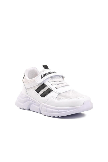 719-F White-Black Children's Sports Shoes