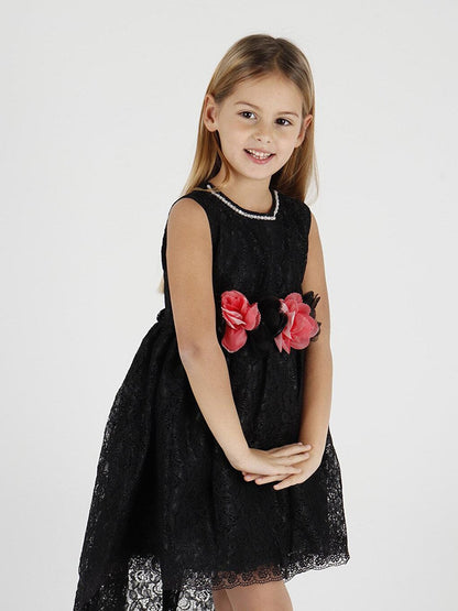 Girl's Tailed Lace Dress Ak2208