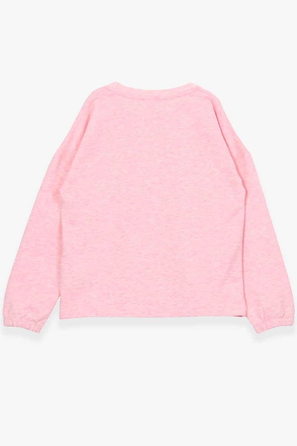 Girl's Long Sleeve T-Shirt Portrait Girl Printed Salmon Melange (Age 10-14)