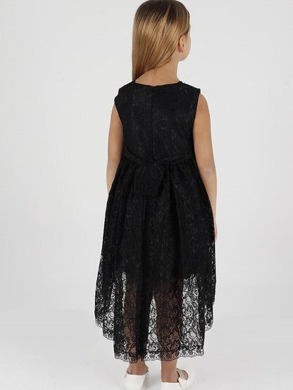 Girl's Tailed Lace Dress Ak2208