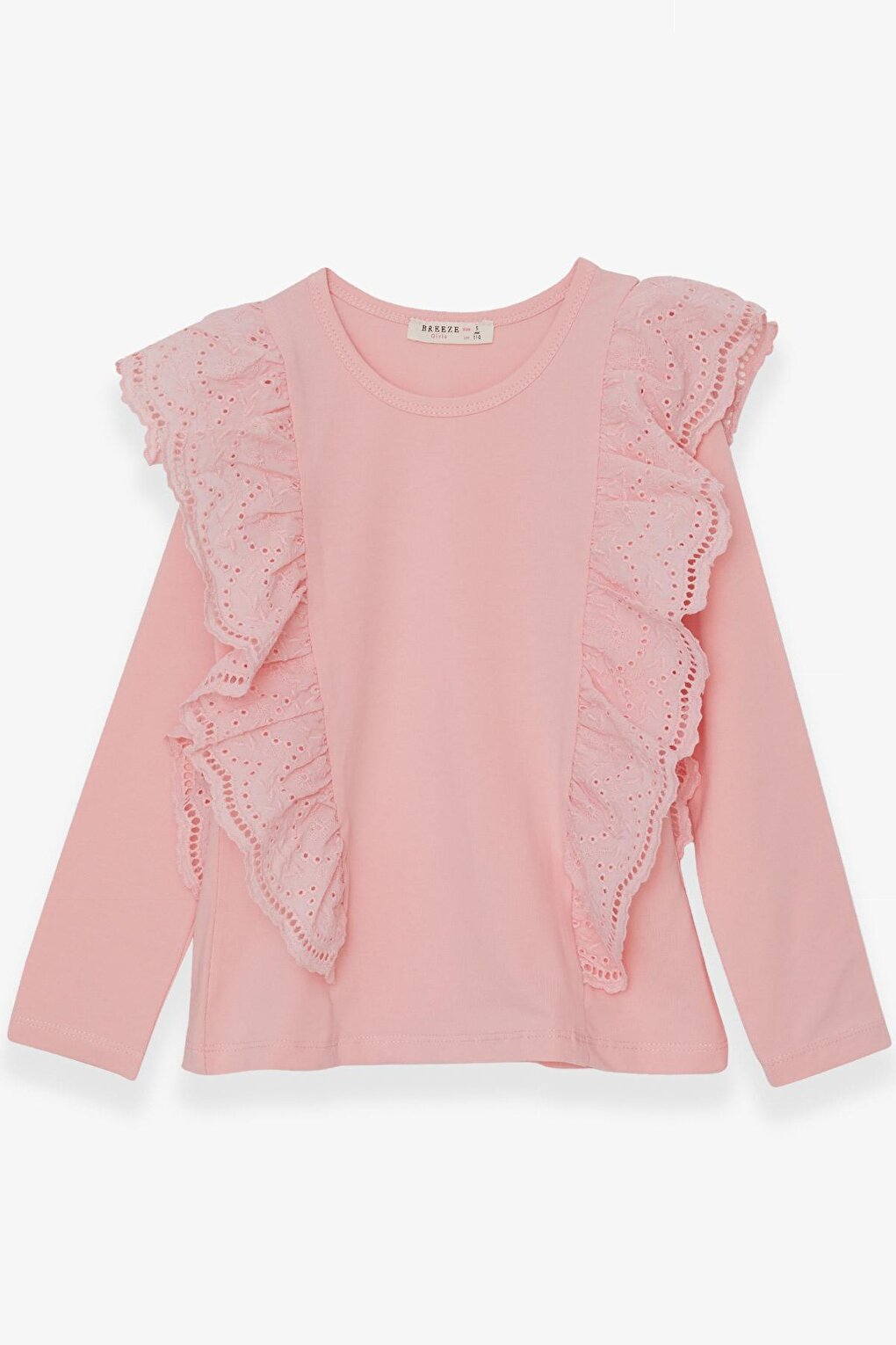 Girl's Blouse Laced Powder (Age 5-10)