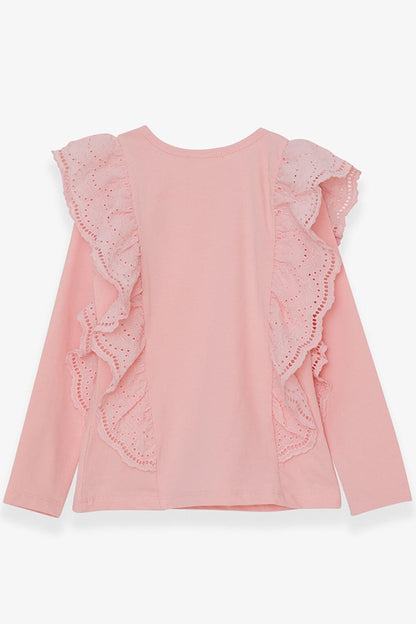 Girl's Blouse Laced Powder (Age 5-10)