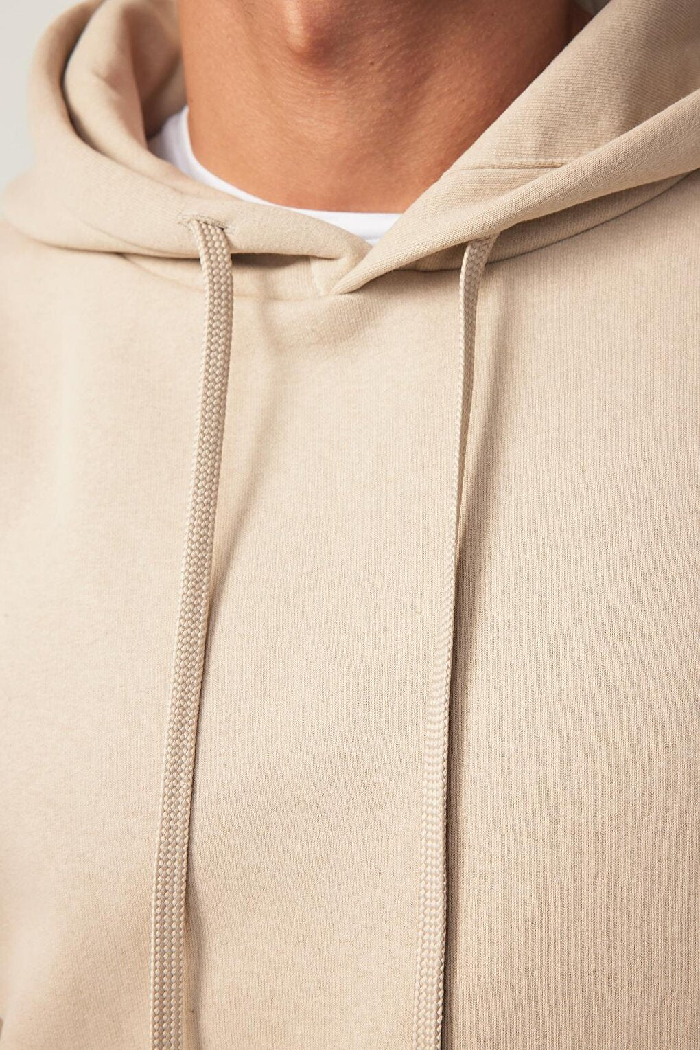 Oversize Cotton Hooded Basic Stone Color Unisex Hoodie