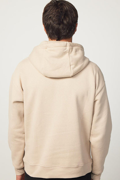 Oversize Cotton Hooded Basic Stone Color Unisex Hoodie