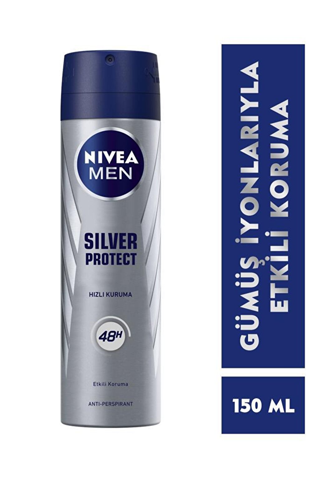 Men's Spray Deodorant Silver Protect 48 Hour Anti-Perspirant Protection 150 ml