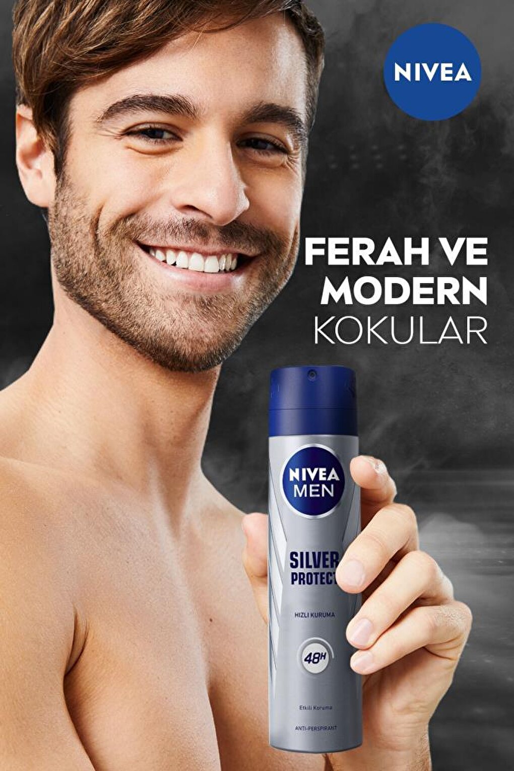 Men's Spray Deodorant Silver Protect 48 Hour Anti-Perspirant Protection 150 ml