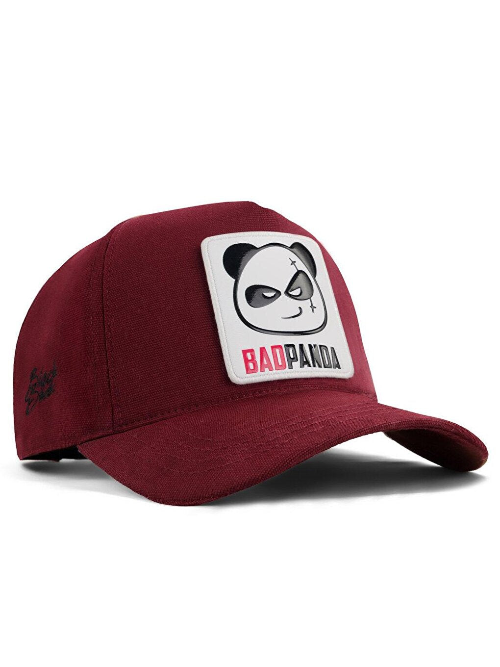 V1 Baseball Panda - Unisex Claret Red Hat (Cap) with 6 Code Logo