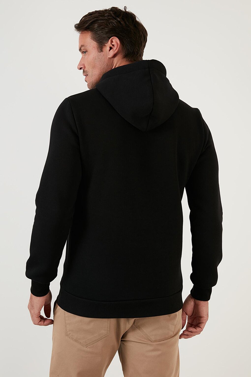 Slim Fit Hooded Kangaroo Pocket Soft Lined Sweatshirt 5905281