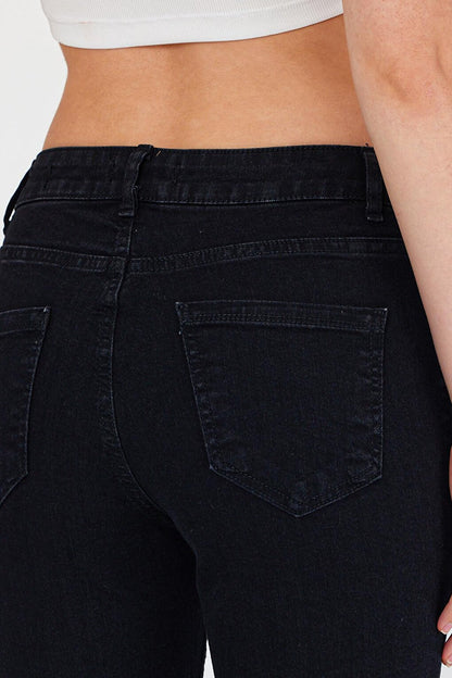 Women's Denim Black Pants