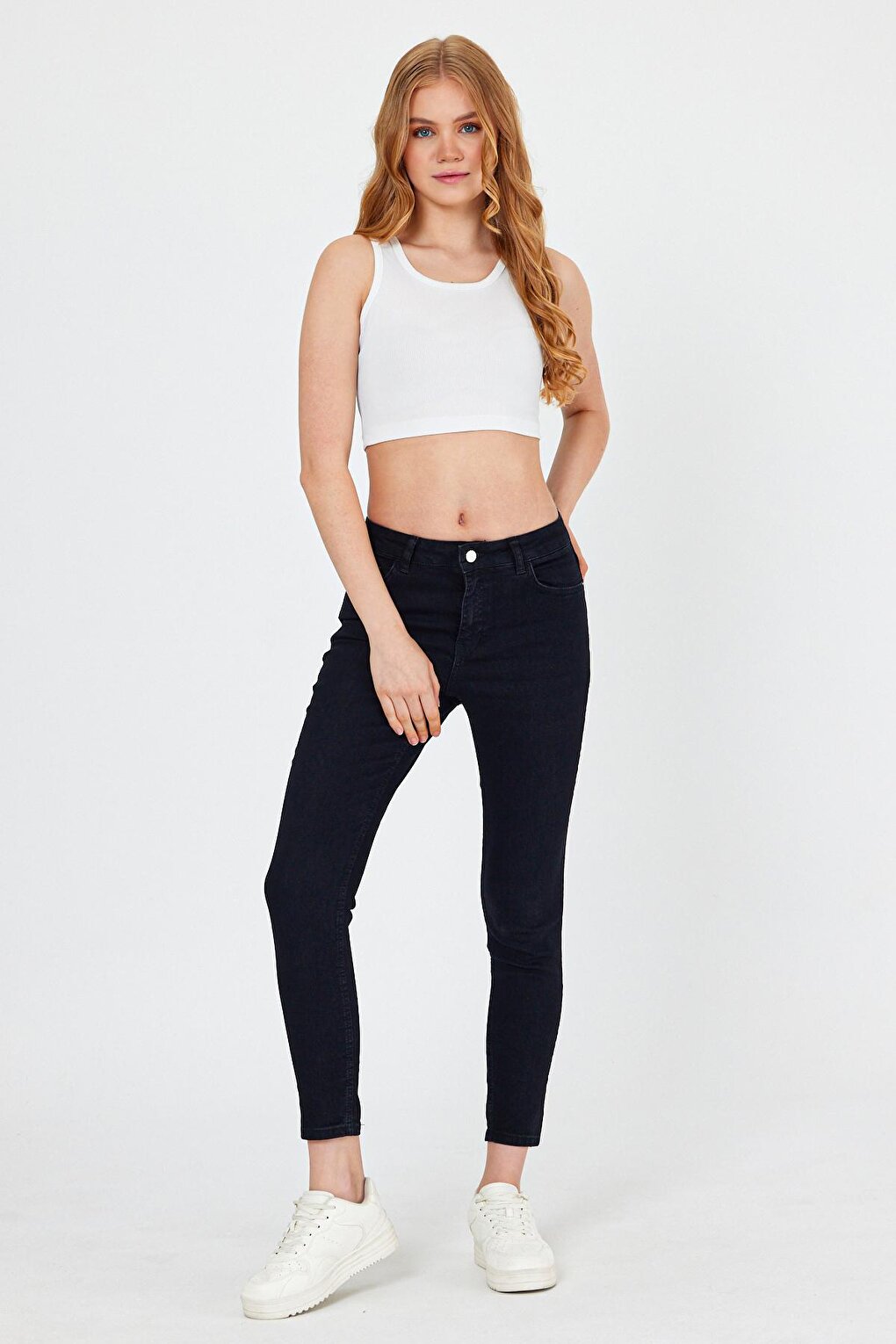 Women's Denim Black Pants