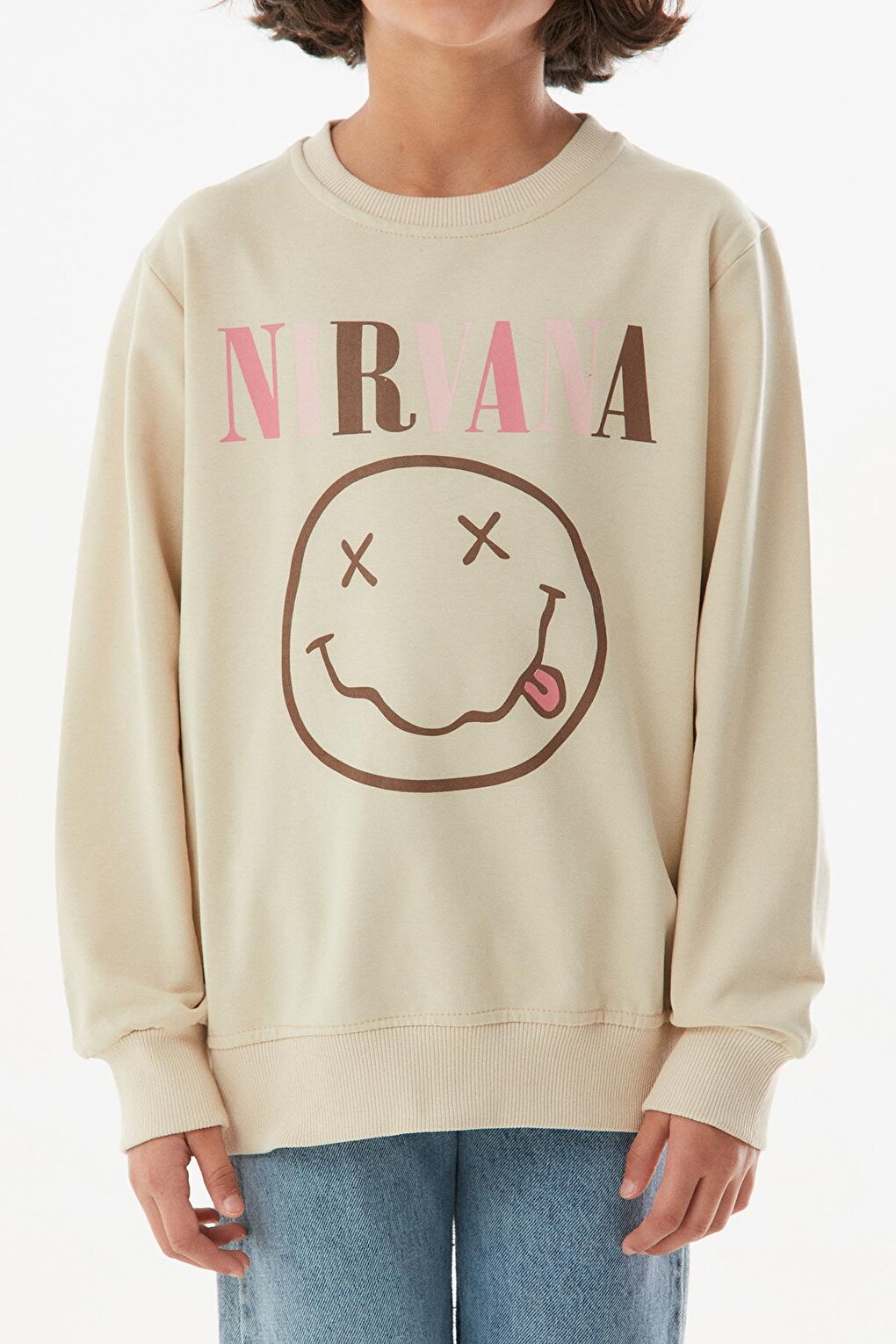 Nirvana Printed Girls Sweatshirt