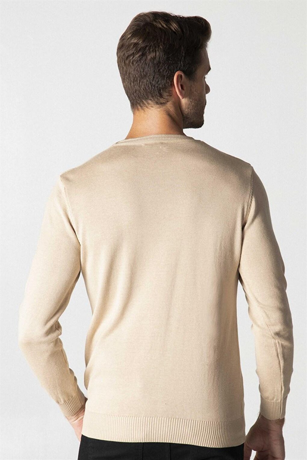 Slim Fit Crew Neck Men's Sweater