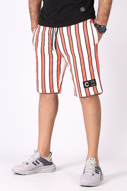 Striped Orange Daily Shorts 2915