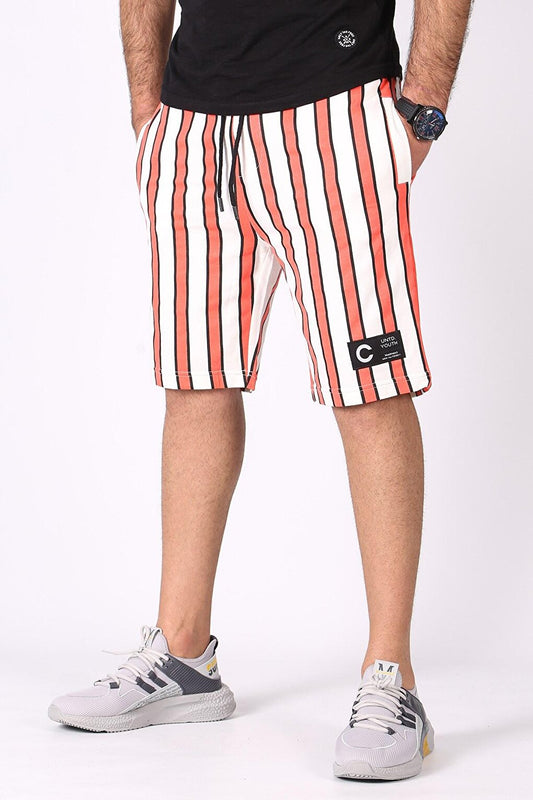 Striped Orange Daily Shorts 2915