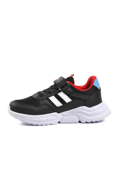 719-F Black-Red Children's Sports Shoes