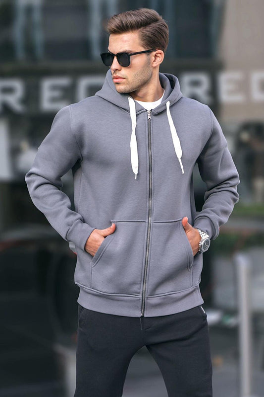 Smoked Hooded Regular Fit Men's Sweatshirt 6140