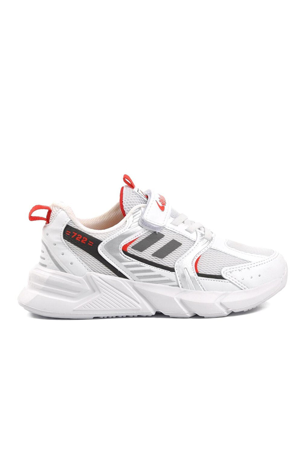 722Y-F White-Red Children's Sports Shoes