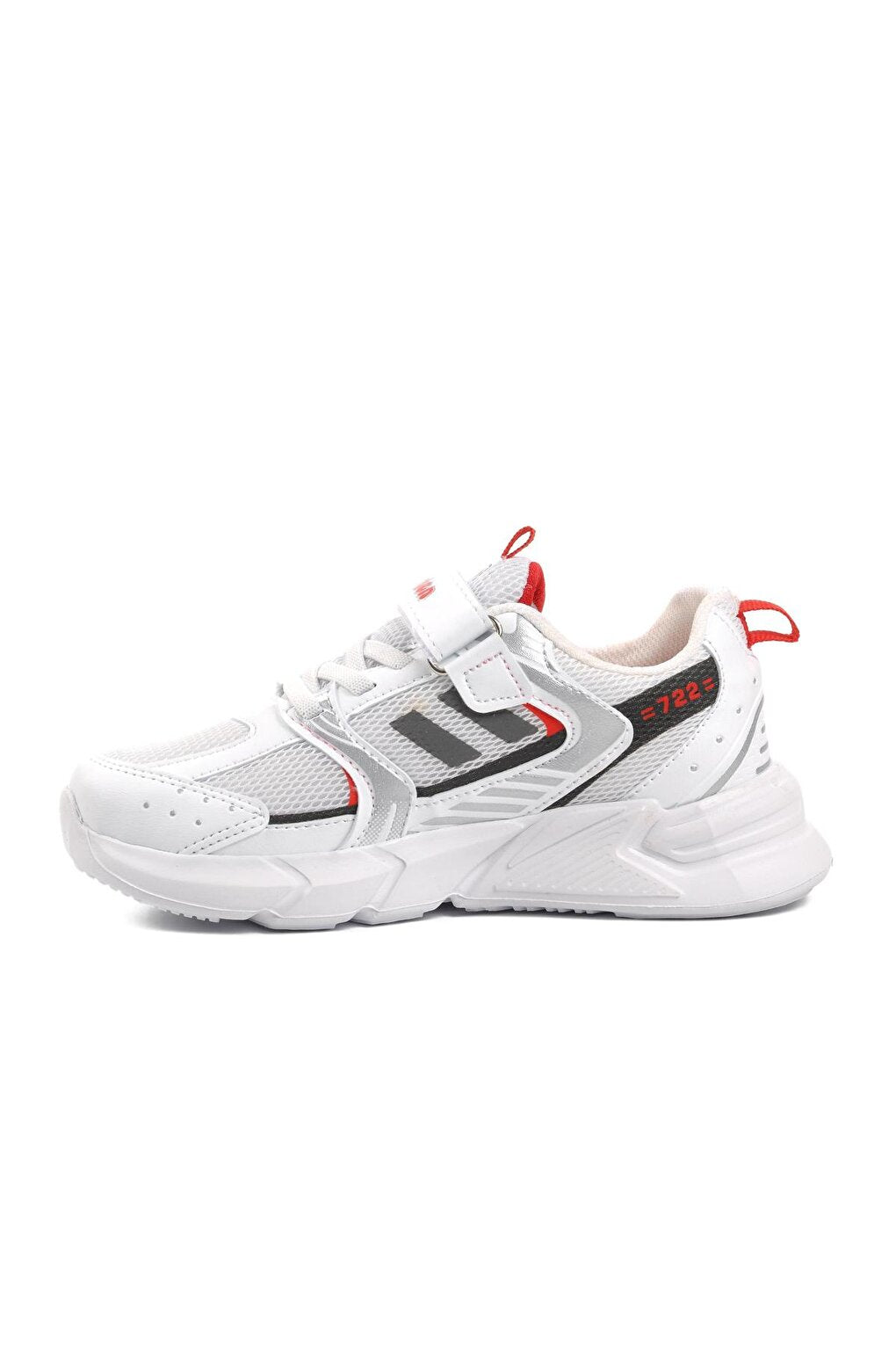 722Y-F White-Red Children's Sports Shoes