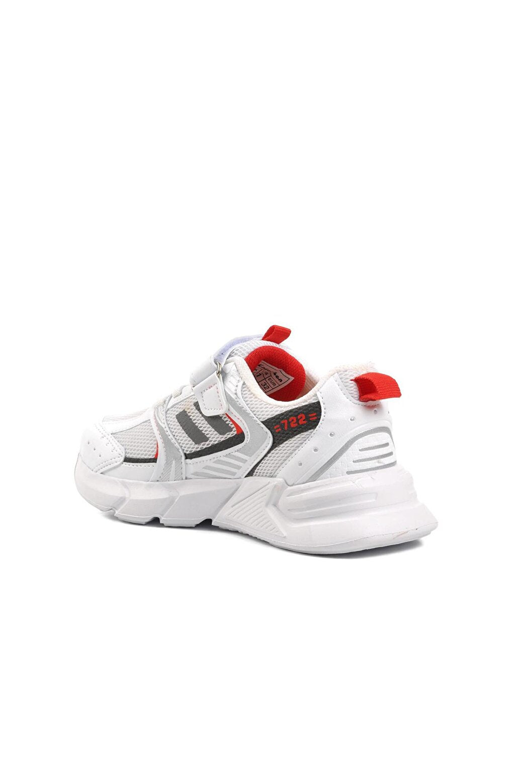 722Y-F White-Red Children's Sports Shoes