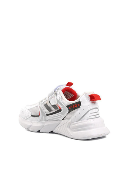 722Y-F White-Red Children's Sports Shoes