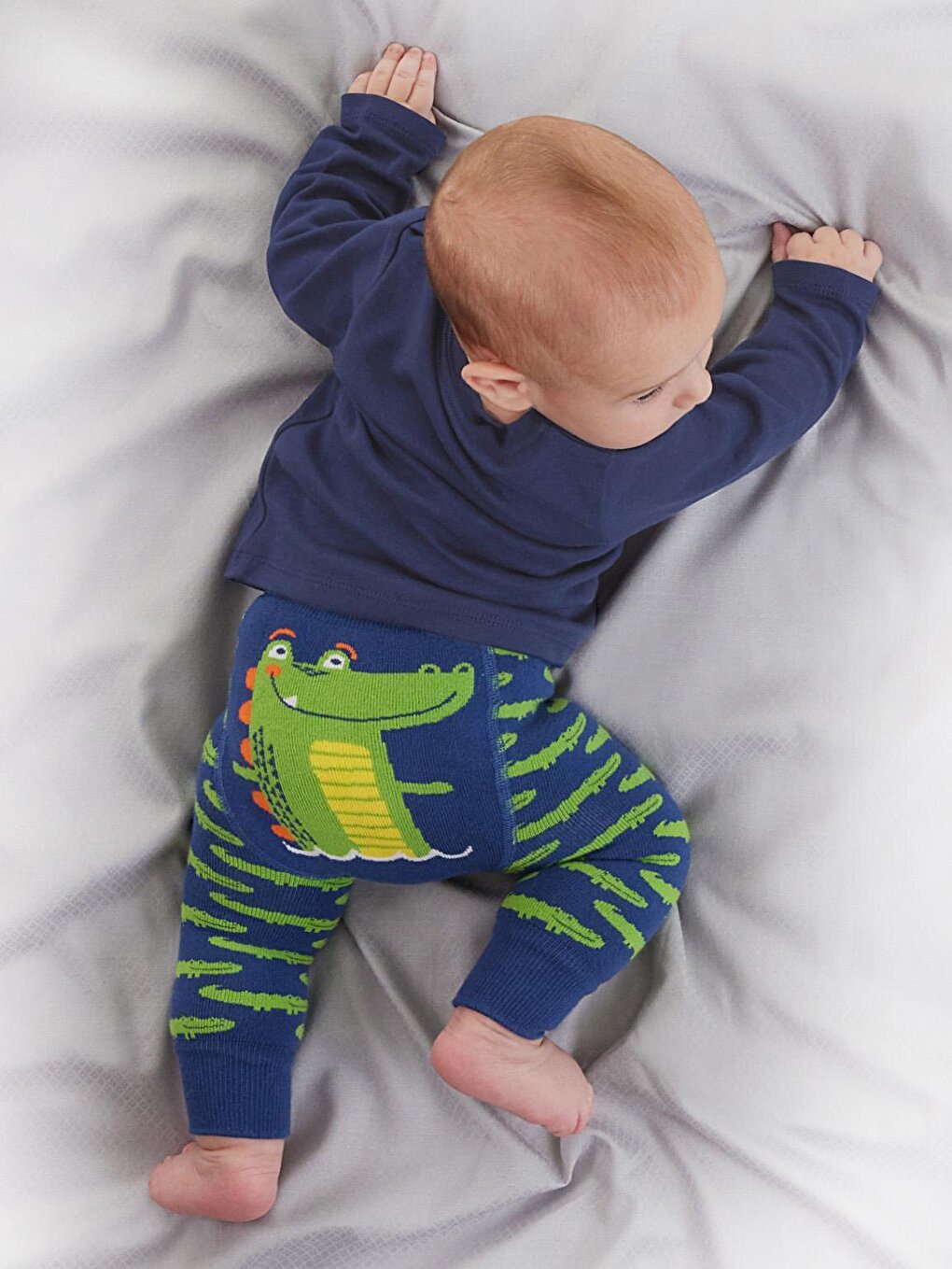 Crocodile Baby Boy Tshirt, Tights-Pants Set