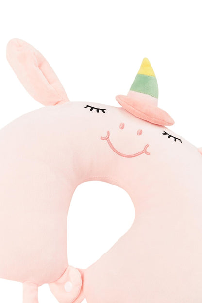 Neck Pillow with Moving Ears Pink