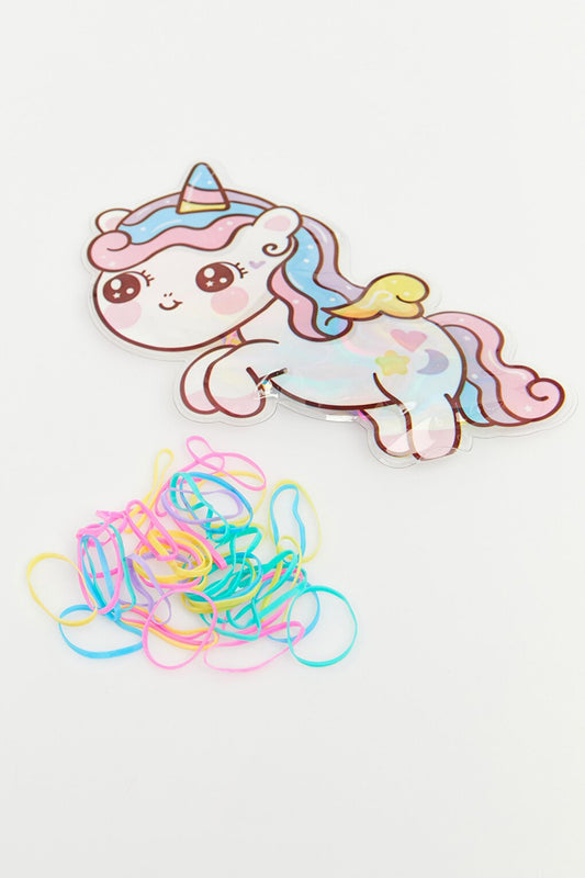 Unicorn Disposable Colorful Thin Rubber Buckle