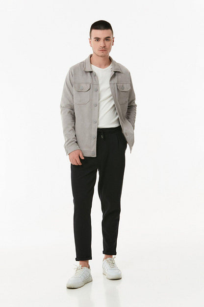 Suede Double Pocket Jacket