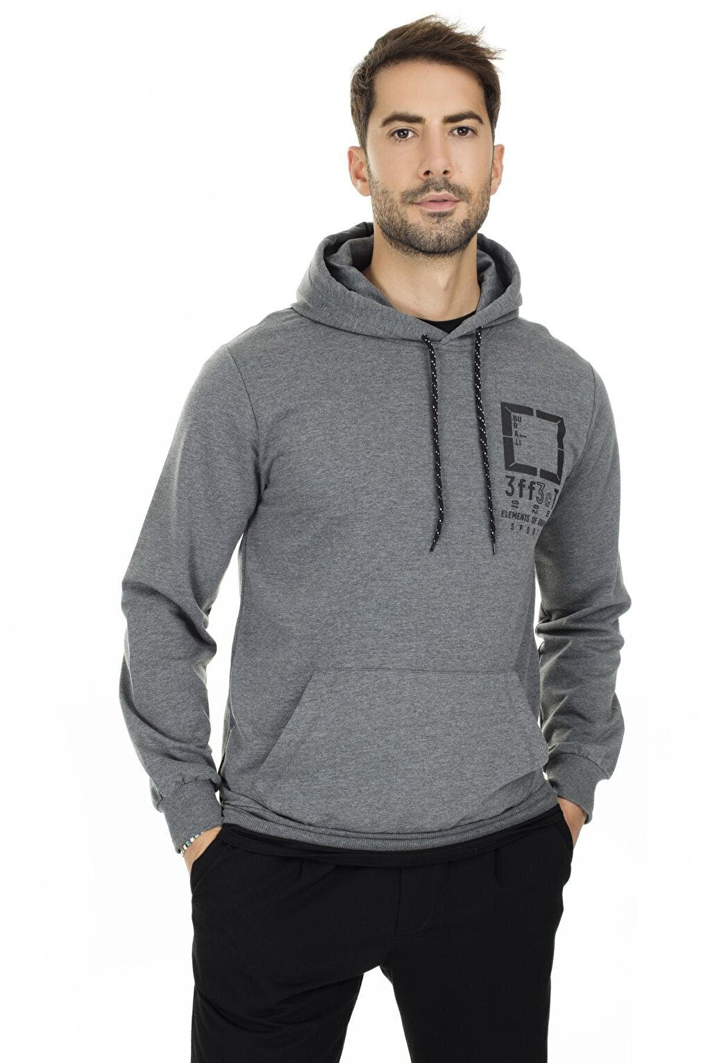 Printed Hooded Sweat 5413FF