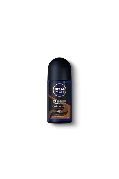 Men's Roll On Deodorant Deep Dimension Espresso, 48 Hours Anti-Perspirant Protection, 50 ml