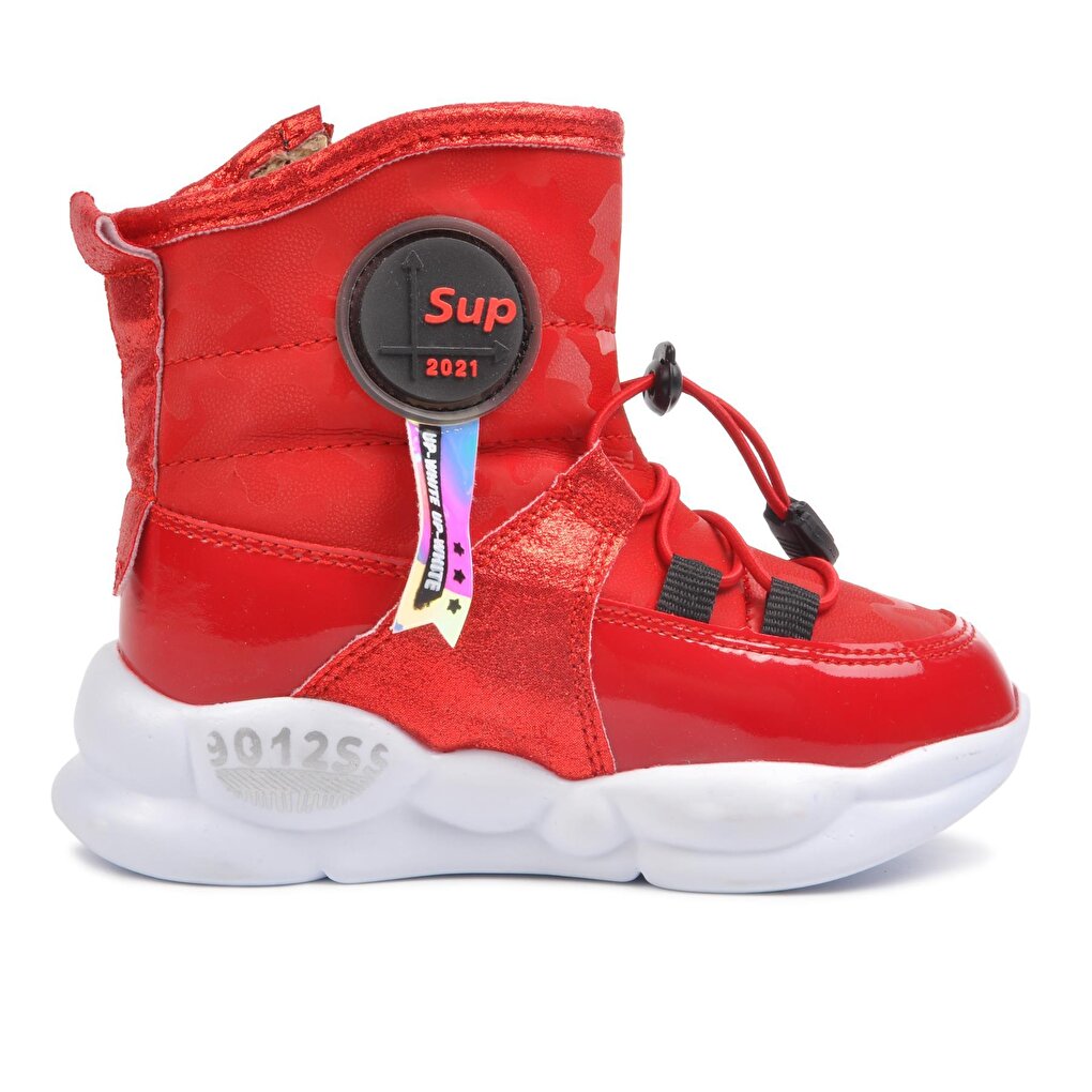 Red Fur Inside Unisex Children's Boots 7580-P