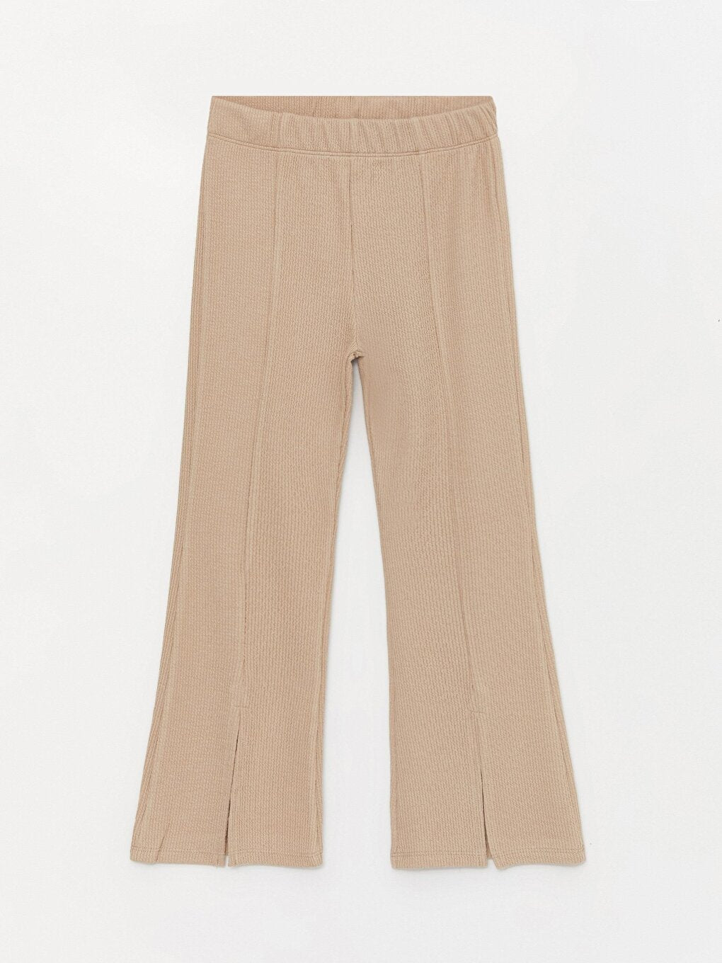 Girl's Comfortable Slit Wrinkled Trousers