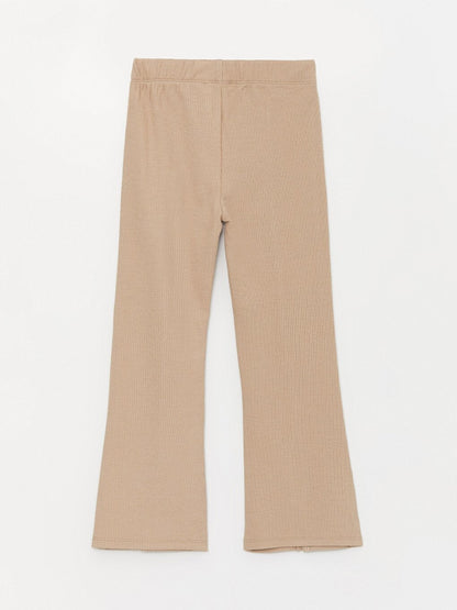 Girl's Comfortable Slit Wrinkled Trousers