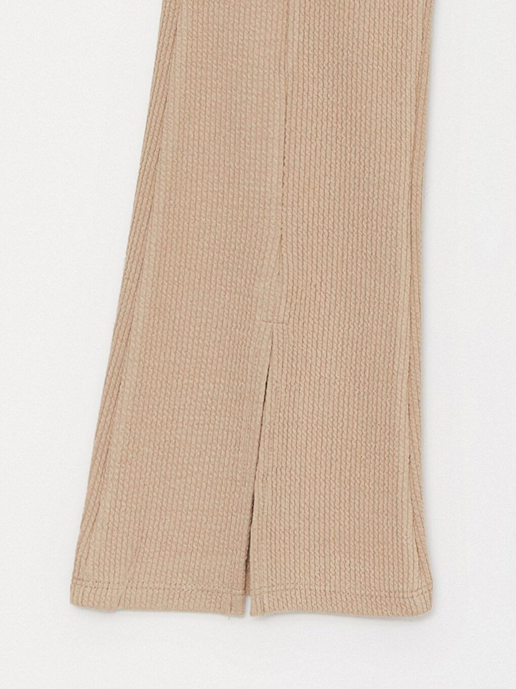 Girl's Comfortable Slit Wrinkled Trousers