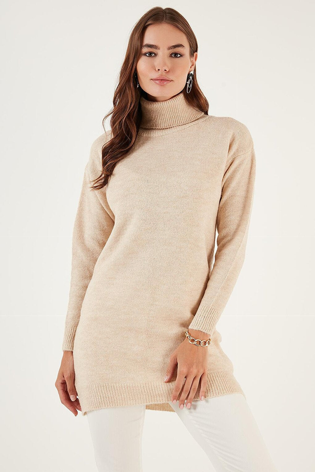 Modest Turtleneck Long Sleeve Hijab Tunic 4614585