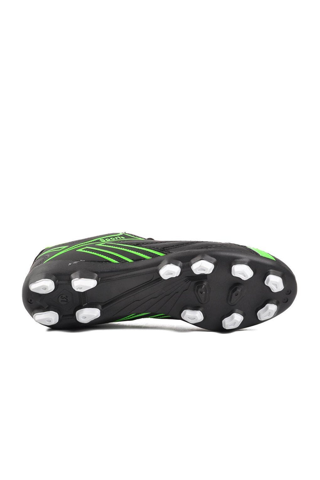 125 Black-Green Unisex Cleats