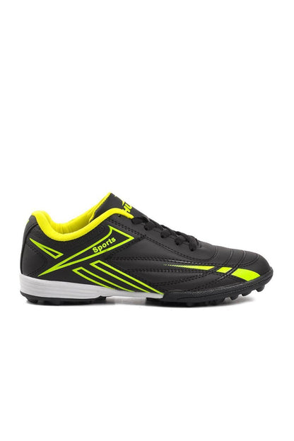 125 Black-Neon Yellow Unisex Astroturf Field Shoes