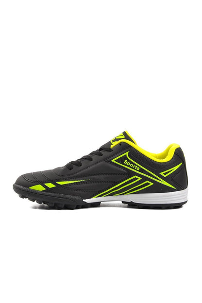 125 Black-Neon Yellow Unisex Astroturf Field Shoes