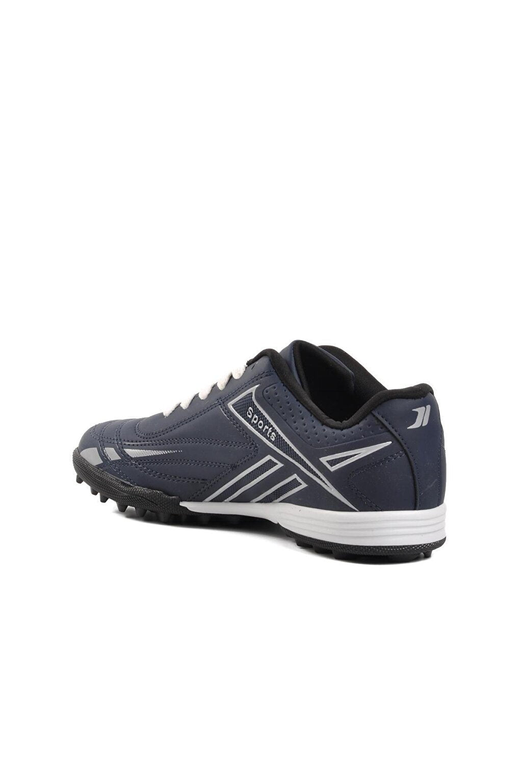 125 Navy Blue-Silver Unisex Astroturf Field Shoes