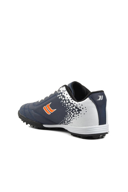 126 Navy Blue-White Men's Astroturf Field Shoes