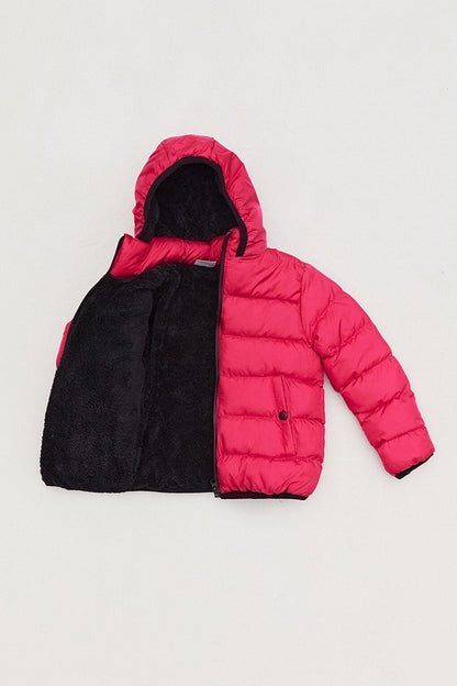 Unisex Kids Puffer Coat with Snap Pockets