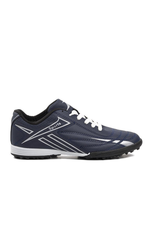 125 Navy Blue-Silver Men's Astroturf Field Shoes