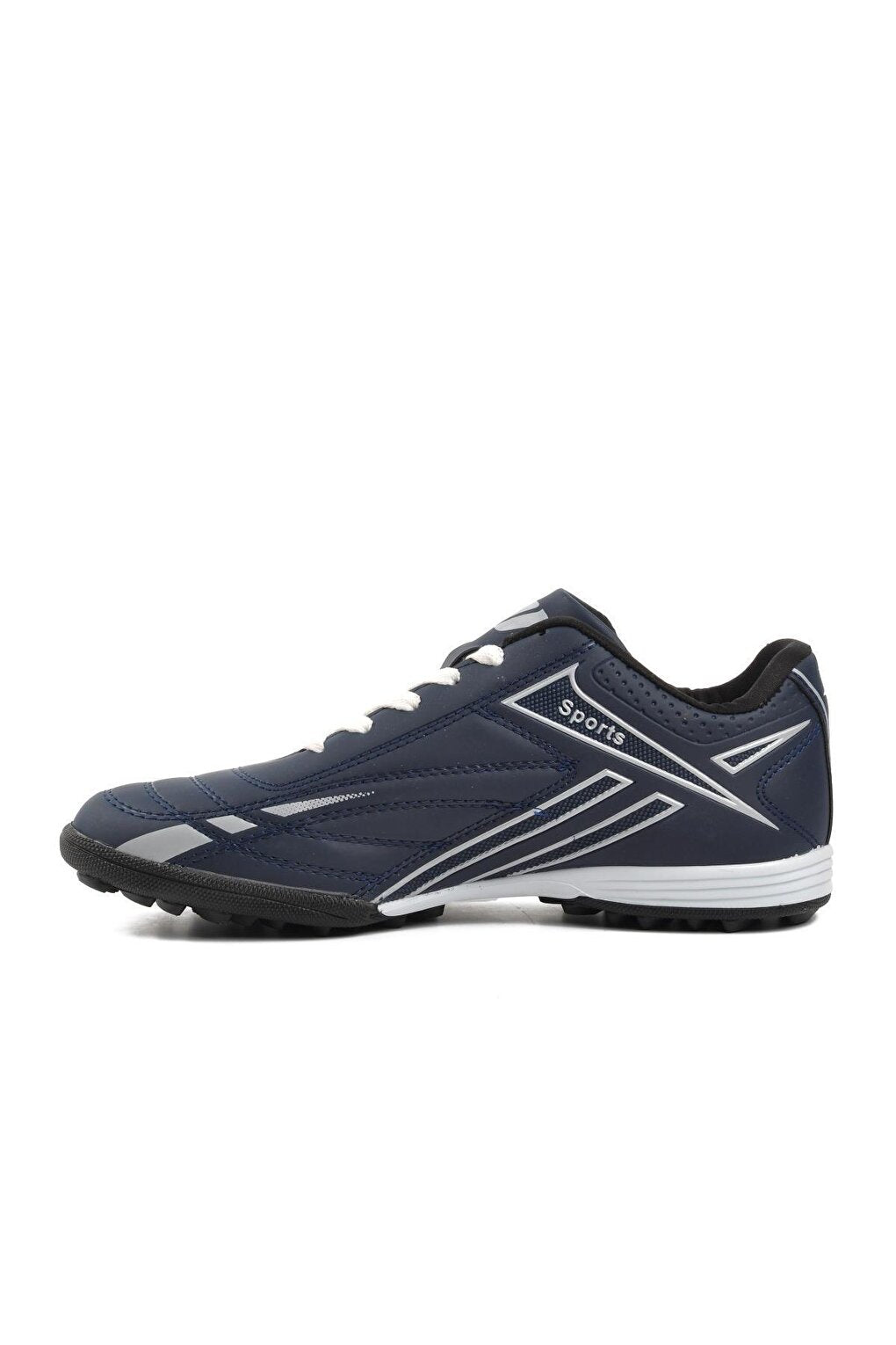 125 Navy Blue-Silver Men's Astroturf Field Shoes