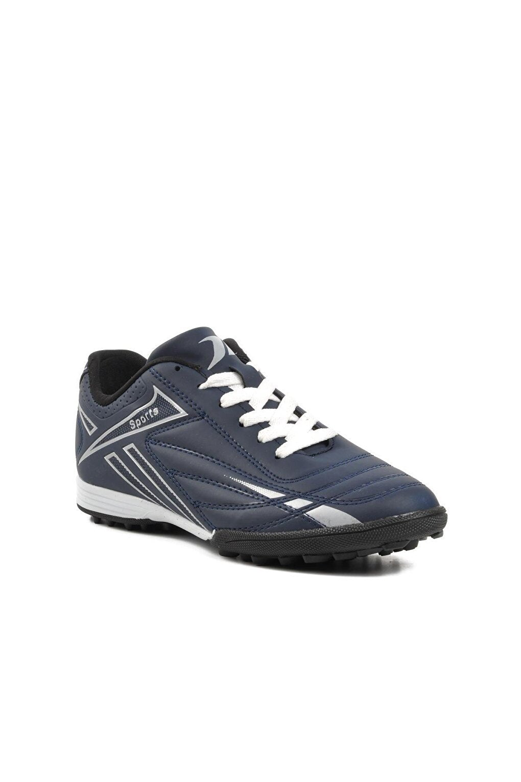 125 Navy Blue-Silver Men's Astroturf Field Shoes