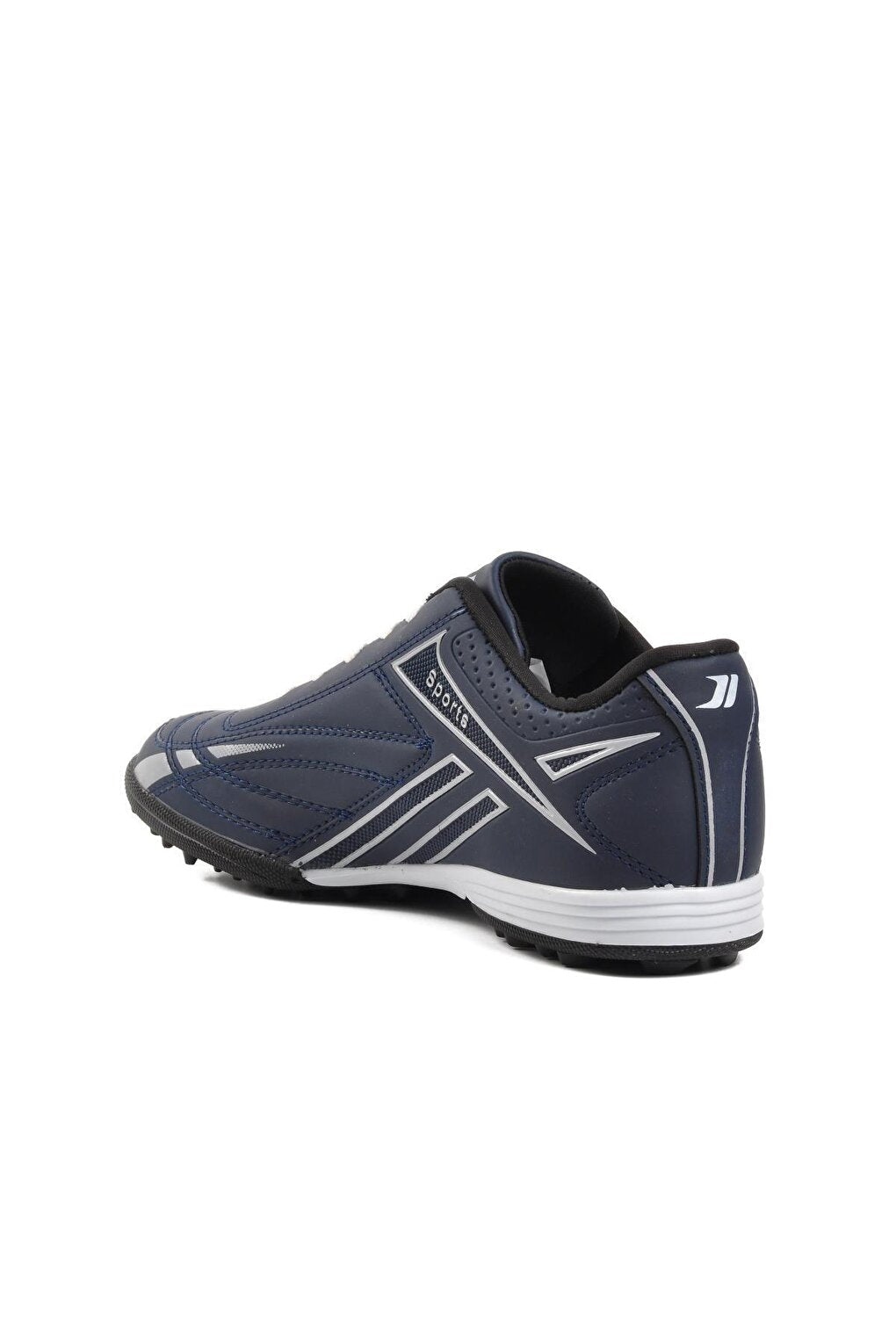 125 Navy Blue-Silver Men's Astroturf Field Shoes