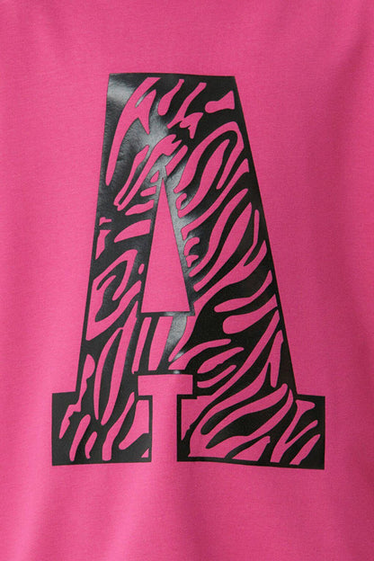 Printed Crew Neck Girl's Sweatshirt