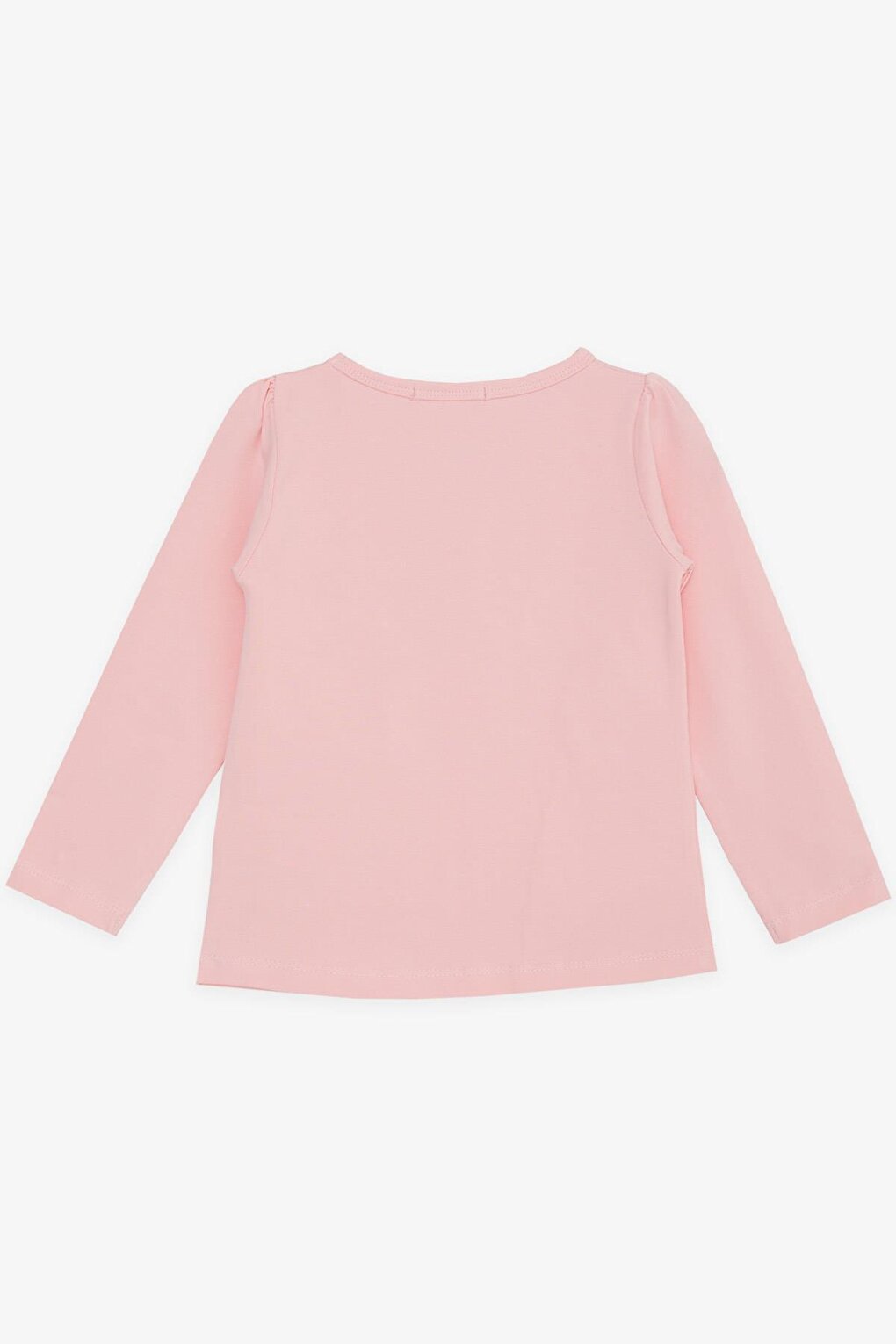 Girl's Long Sleeve T-Shirt Pink with Laced Bow (Age 3-8)