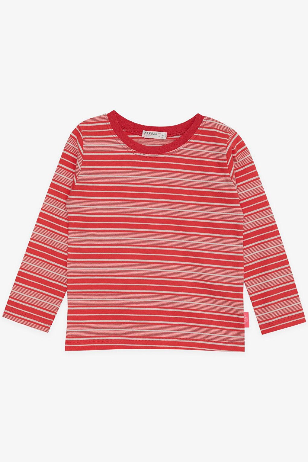 Girl's Long Sleeve T-Shirt Striped Pomegranate (Age 3-7)