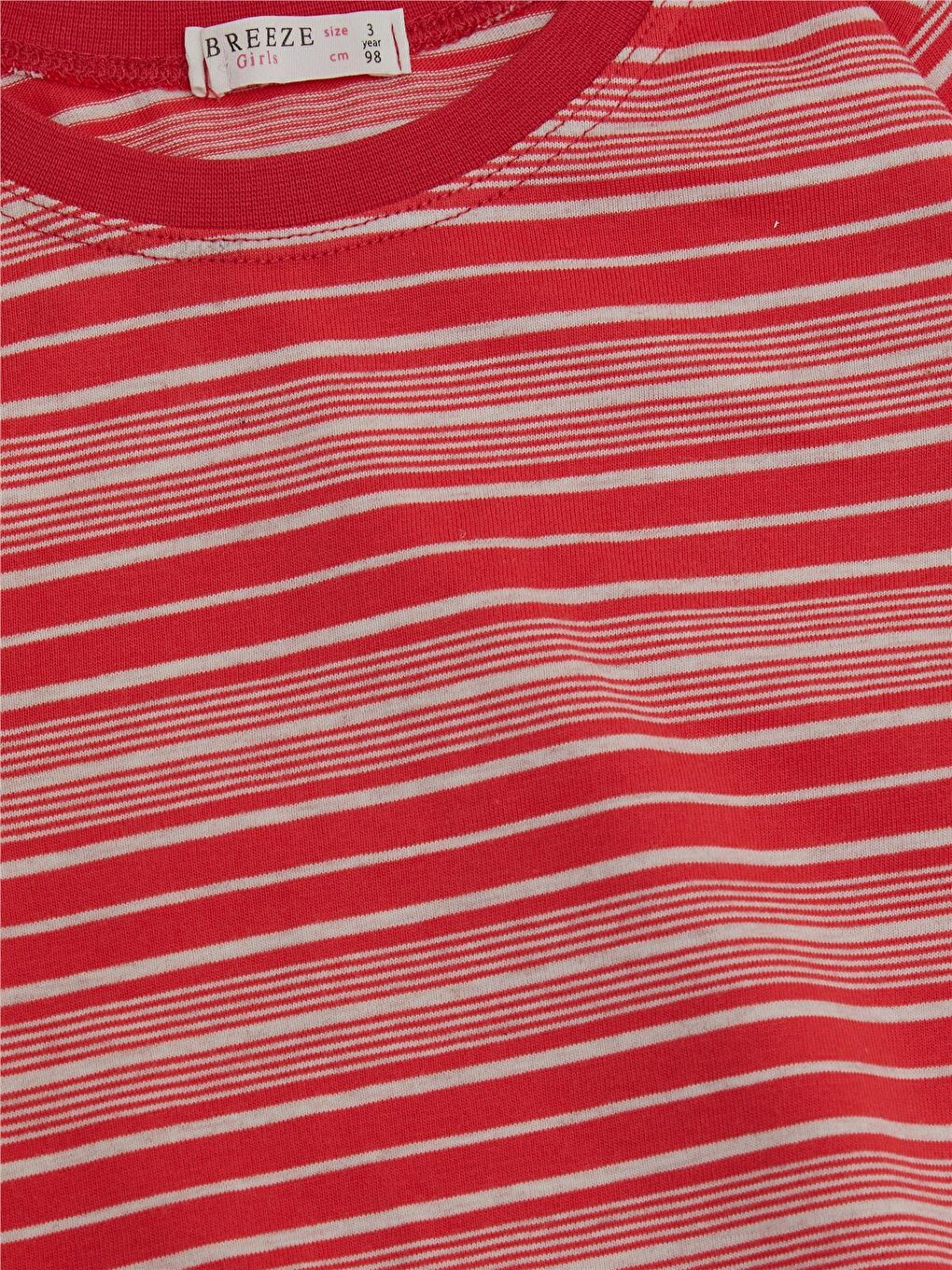 Girl's Long Sleeve T-Shirt Striped Pomegranate (Age 3-7)