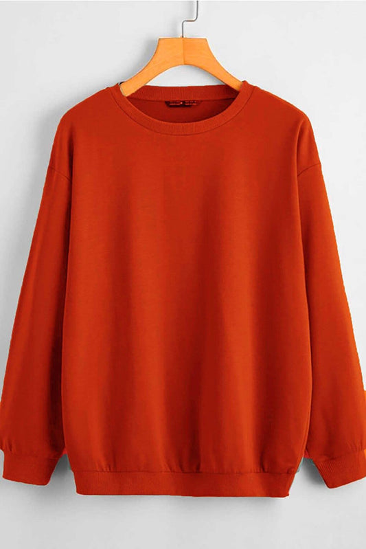 Orange Basic Sweatshirt MG806